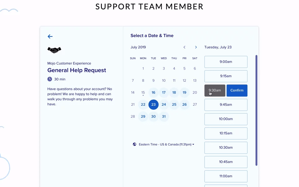 Calendly meeting scheduling app